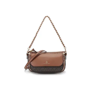MICHAEL KORS Jet Set Charm Artificial Leather Crossbody Bag, Shoulder Bag Women's Acorn Brown