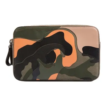 Valentino Nylon Clutch Regular Unisex Camouflage