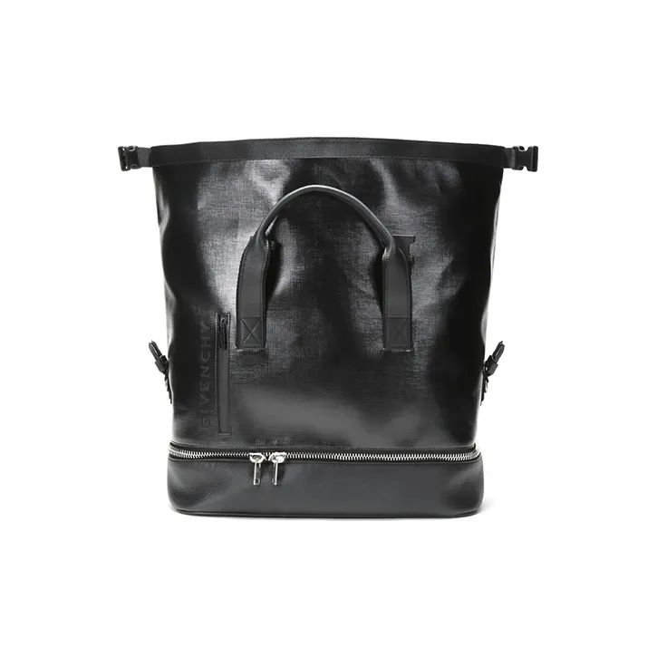 GIVENCHY Leather Portable Crossbody Travel Bag Shoulder Bag Women's Black-6