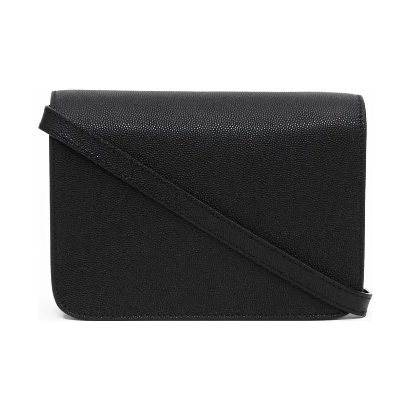 Burberry Grained Calfskin Crossbody Bag Mini Women's Black-3