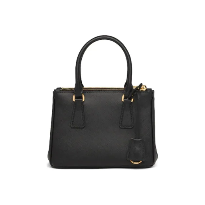 PRADA Saffiano Leather Crossbody Bag Handbag Shoulder Bag Mini Women's Black-2