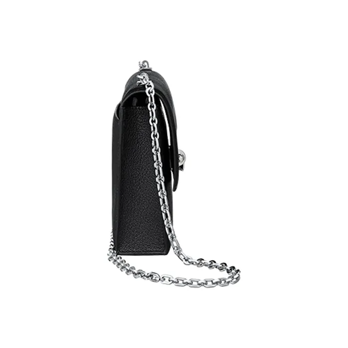 HERMES Verrou Mysore Goat Skin Handgun Bag Shoulder Bag Crossbody Bag Mini Women's Black-1