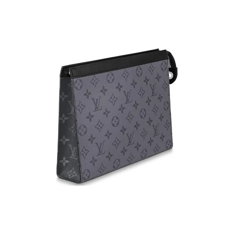 LOUIS VUITTON Pochette Voyage Monogram Eclipse Reverse Mm Gray-2
