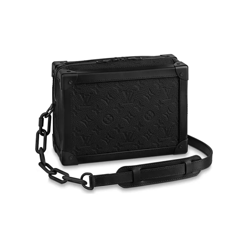 LOUIS VUITTON Soft Trunk Monogram Embossed Black-0