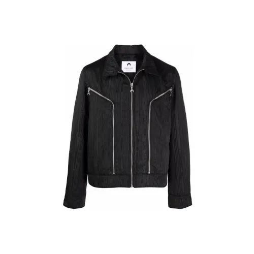 Marine Serre Jackets Unisex Black