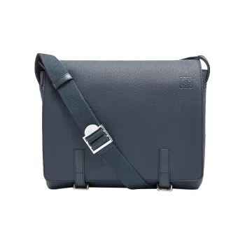 LOEWE Military Calfskin Envelope Crossbody Bag Men's Ocean