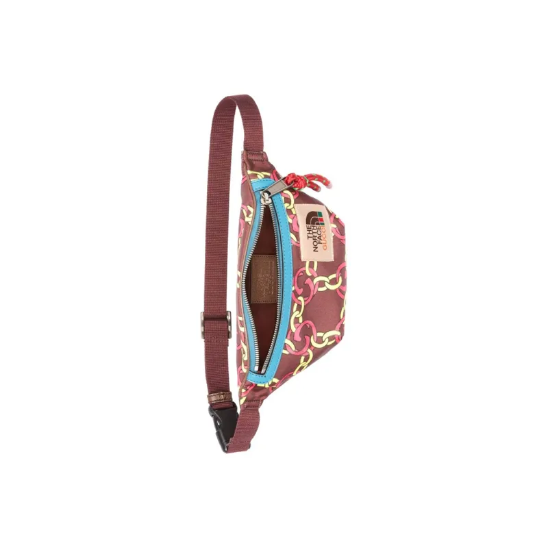 GUCCI The North Face Collaboration Recycled Nylon Fanny Pack Unisex Brown-6