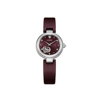 CITIZEN Mechanical Movement Leather Watch Bands Watch Women's Watch Purple Watch Dial