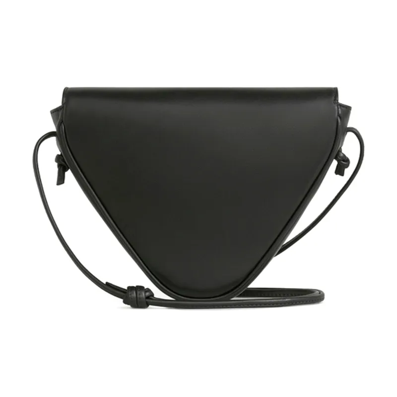 CELINE Smooth Cow Leather Triangle Bag Shoulder Bag Crossbody Bag Regular Men's Black-2