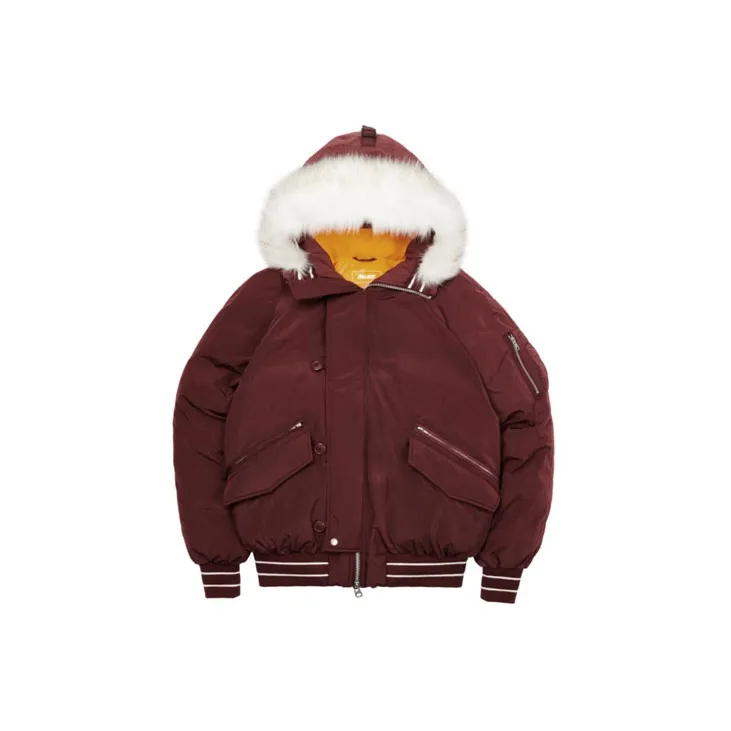 PALACE ULTIMO Series Parka Coats Unisex Burgundy-2