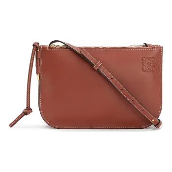 LOEWE Gate Pocket Cow Leather Shoulder Bag Crossbody Bag Women's Rusty Red