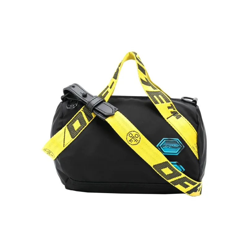 OFF-WHITE Polyamide One Shoulder Handbag Crossbody Bag Small Size Unisex Black-1