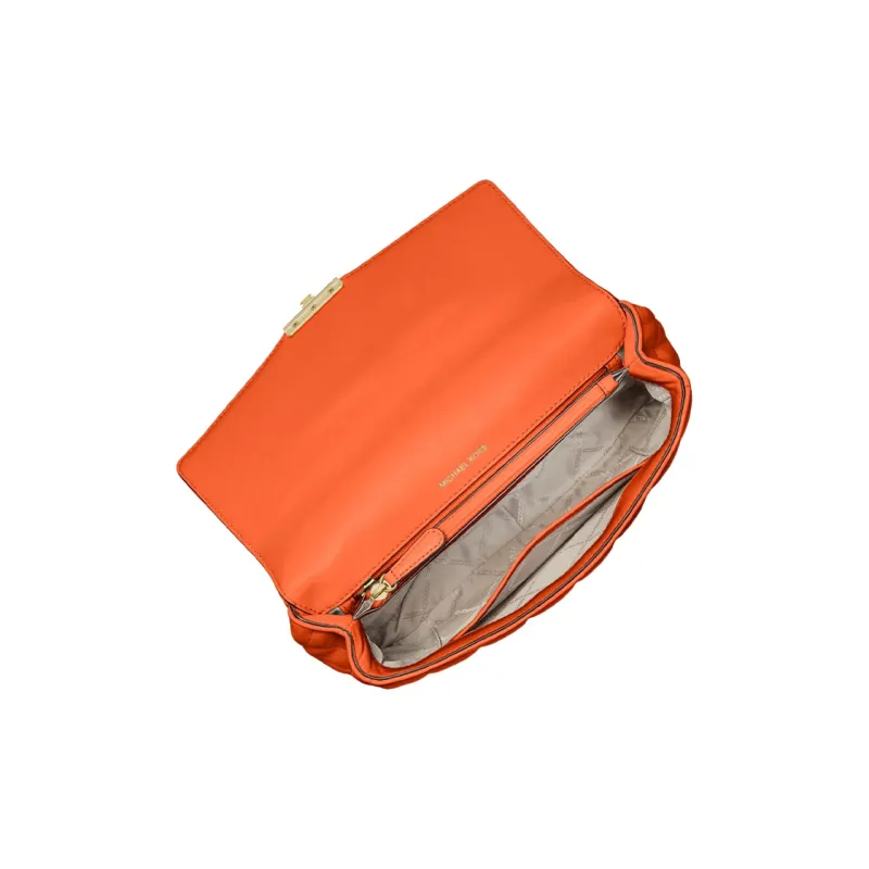 MICHAEL KORS Soho Leather Crossbody Bag, Shoulder Bag Women's Orange-2
