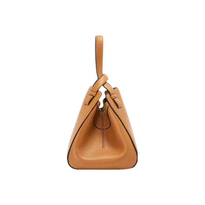 LOEWE Hammock Nugget Bag In Nappa Calfskin Warm Desert-3