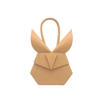 BEDROOM SOCIETE BEDRU M SCSJETE Cow Leather Shoulder Bag, Crossbody Bag, Handbag Regular Unisex Light Brown