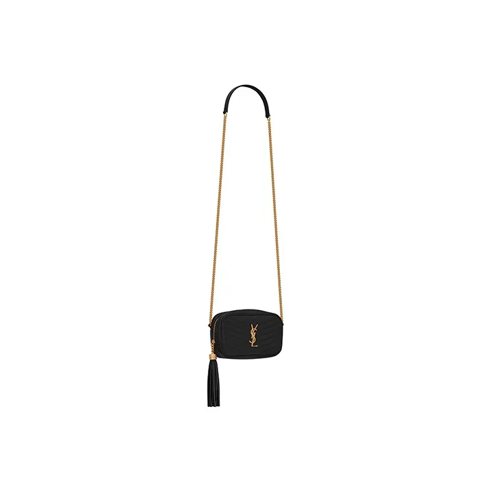SAINT LAURENT Lou Crossbody Bag Mini Black-2