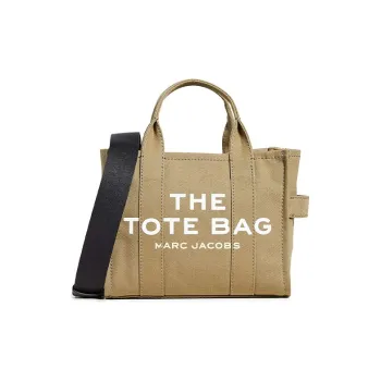 MARC JACOBS Canvas Tote Bag, Shopping Bag, Canvas Bag, One Shoulder Handbag Mini Women's Green