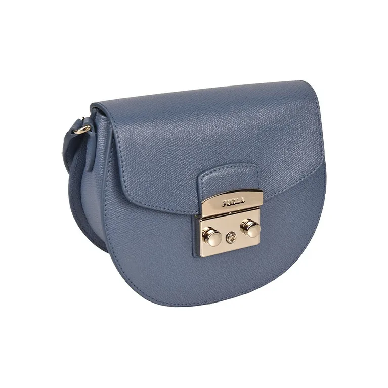 Furla Metropolis Collection Calfskin Shoulder Bag Crossbody Bag Mini Women's Blue-1