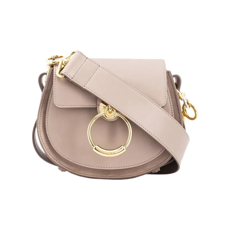 Chloe Tess Cow Leather Shoulder Bag, Crossbody Bag Women's Light Pink-0
