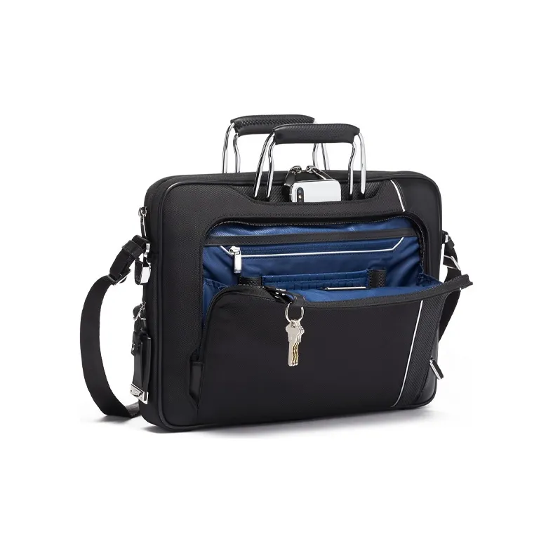 TUMI Arrivé Nylon Briefcases Men's Black-3
