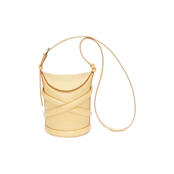 Alexander McQueen The Curve Bucket Bag Yellow