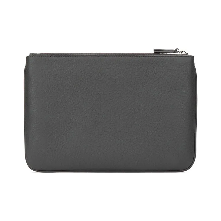 Balenciaga Cow Leather Clutch Men's Dark Gray-1