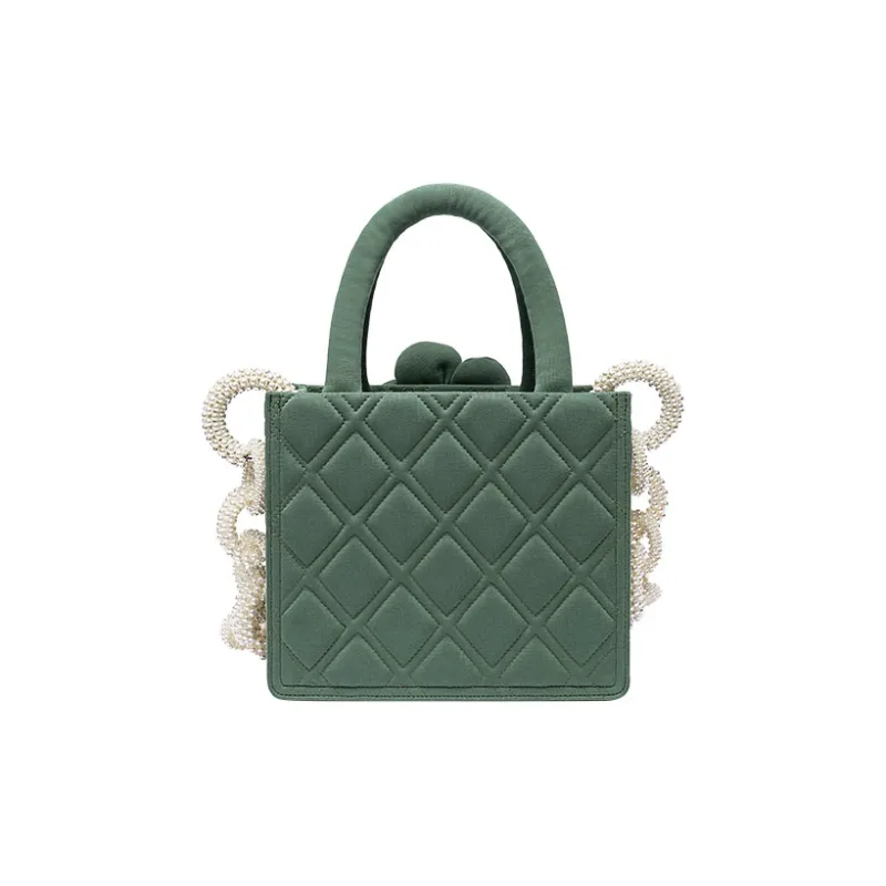 Laurence & Chico Cotton Tote Bag Shopping Bag Handbag Regular Women's Moss Green/Mist Blue/Mist Pink/Original-15