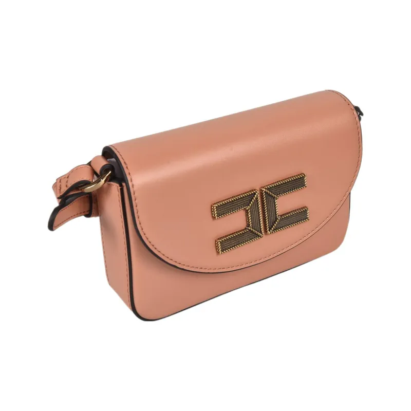 Elisabetta Franchi Polyurethane PU Shoulder Bag Women's Pink-1