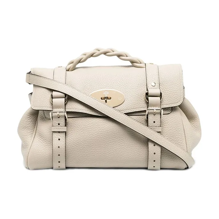 Mulberry Leather One Shoulder Handbags Regular Women's Gray-0