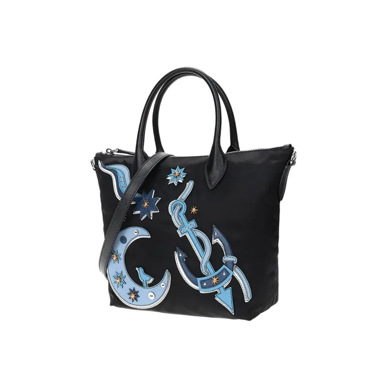 PRADA Fabric Handbag Women's Cornflower Blue-1
