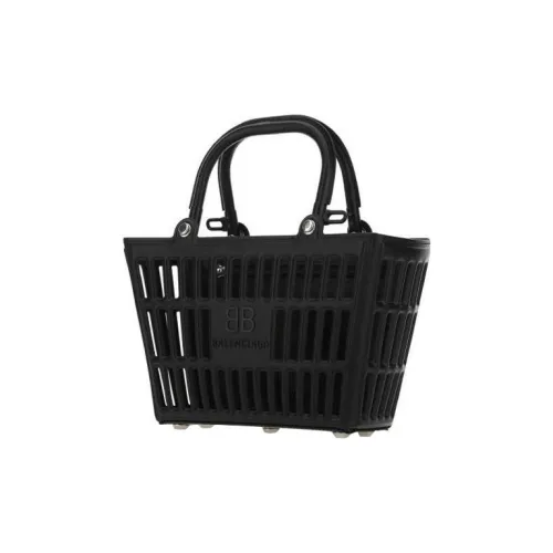 Balenciaga Mag Basket Tote Bag Black