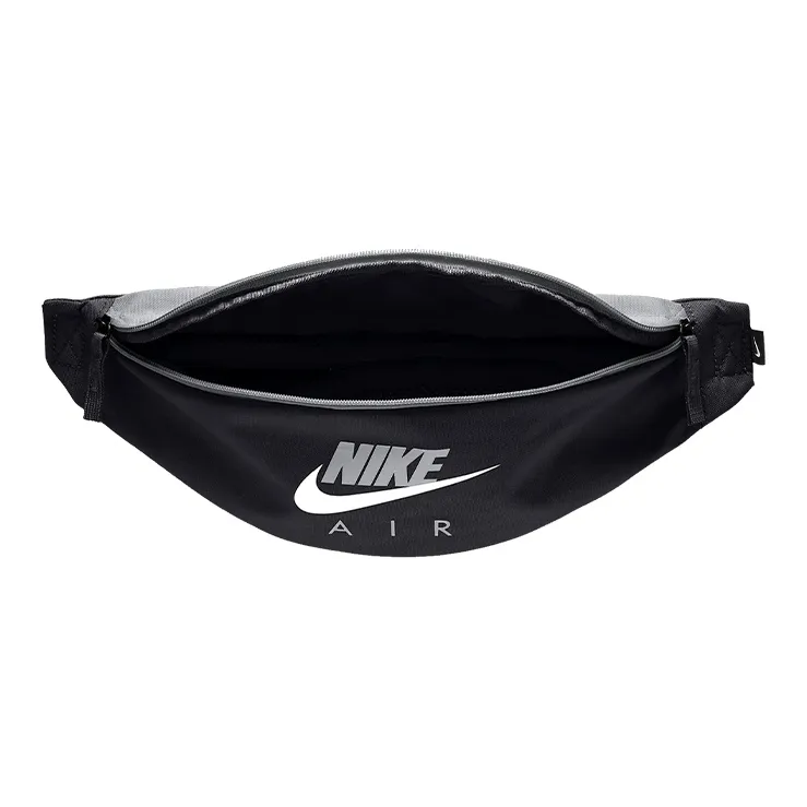 Nike Polyester Crossbody Bag, Fanny Pack Regular Unisex Black Gray-2