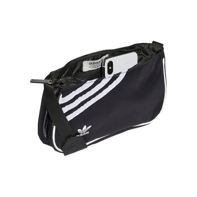 Adidas Originals Leather Shoulder Bag Crossbody Bag Mini Unisex Black-1