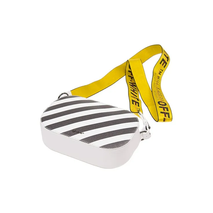 OFF WHITE Leather Crossbody Bag, Shoulder Bag Women's White-4