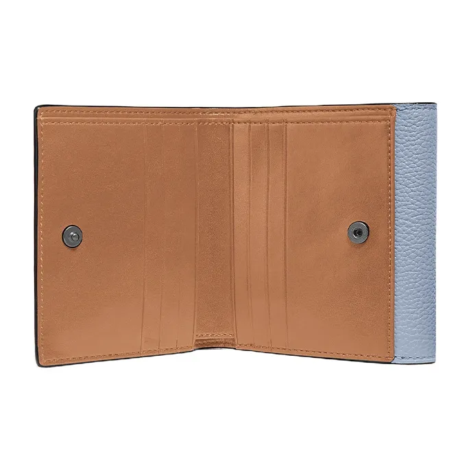 COACH Tabby Leather Clutch Envelope Bag Coin Purse Wallet Women's Blue-1