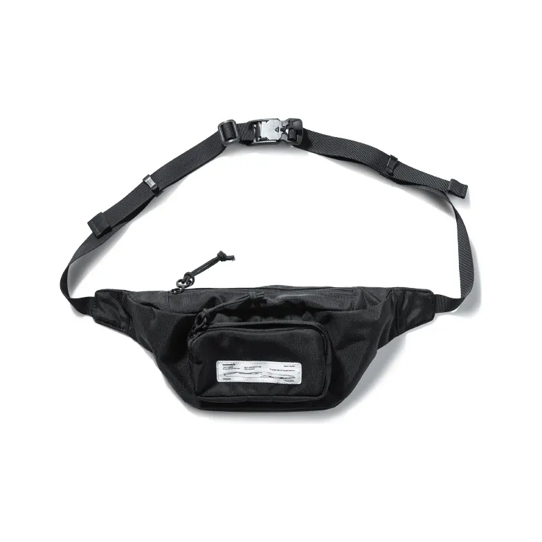 ROARINGWILD Polyester Fanny Pack Regular Unisex Black-0