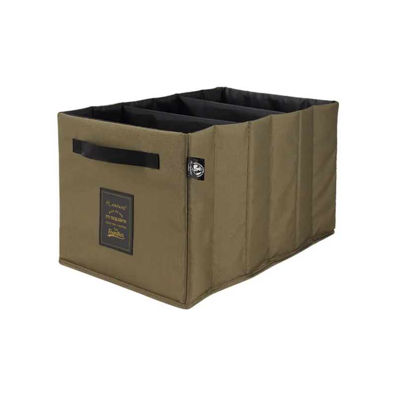 M Square Eco-friendly Fabric Car Trunk Storage Box-Car Trunk Organizer And Storage Box Unisex Olive Green-0