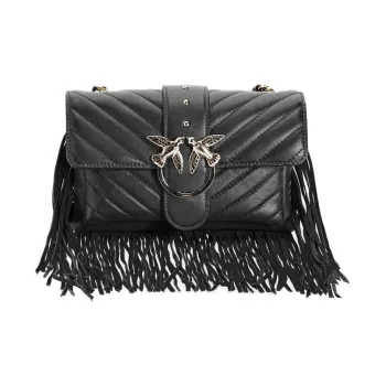 PINKO Leather Crossbody Bag Women's Black
