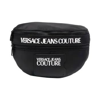 VERSACE JEANS COUTURE Polyester With Polyurethane And Nylon Fanny Pack Men's Black