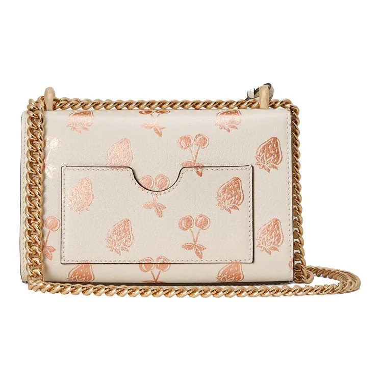 GUCCI Padlock Leather Box Bag, Lock Bag, Shoulder Bag, Crossbody Bag Small Size Women's White-5