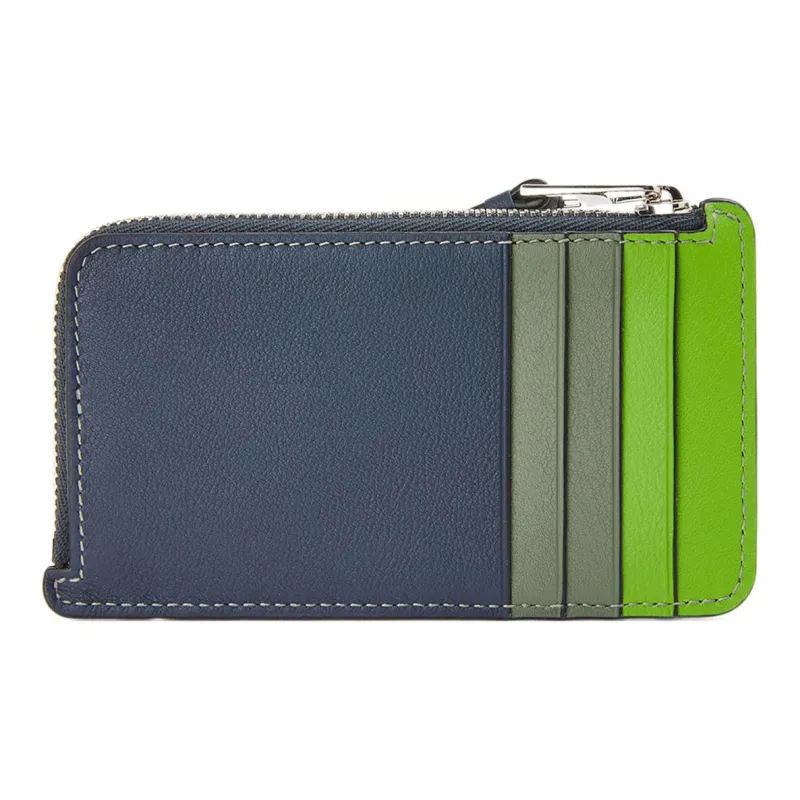 LOEWE Calfskin Card Clip Zero Wallet Men's Multicolor-1