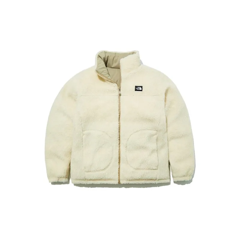 THE NORTH FACE Fleece Jacket Beige Cream Unisex Korea Version-3