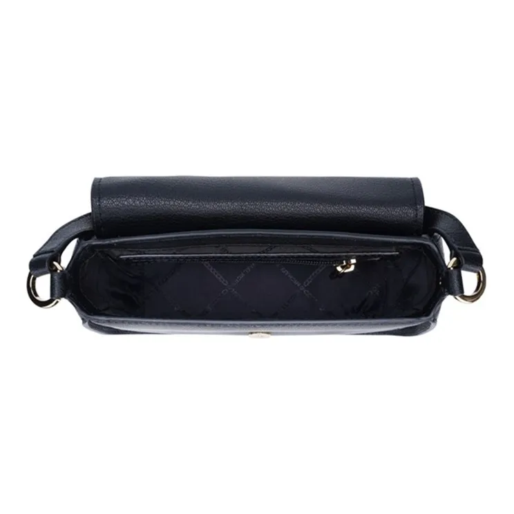 MICHAEL KORS Sylvia Leather Flap Bag Shoulder Bag Crossbody Bag Regular Women's Black-4