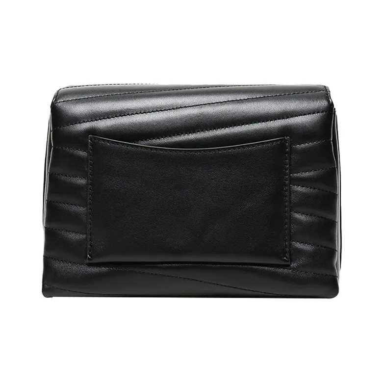 TORY BURCH Kira Leather Shoulder Bag, Crossbody Bag Women's Black-3
