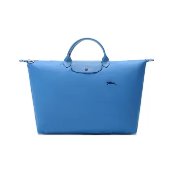 LONGCHAMP Le Pliage Fabric Handbag Large Size Women's Blue