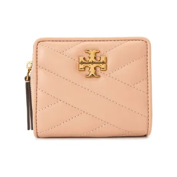 TORY BURCH Leather Wallet Trumpets Women's Flesh Pink