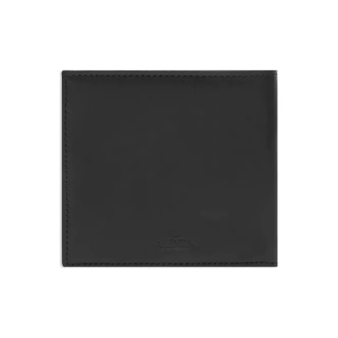 Valentino Luggage Collection Leather Wallet Unisex Black-1