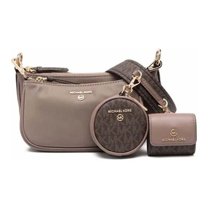 MICHAEL KORS Jet Set Nylon Crossbody Bag Regular Women's Light Umber-1