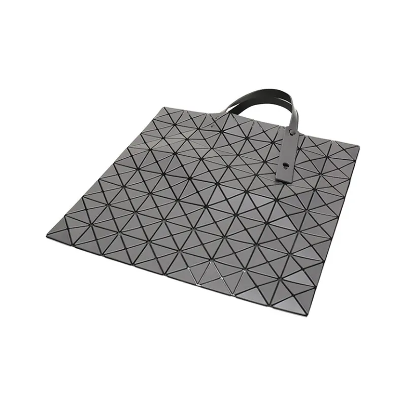 ISSEY MIYAKE PVC Portable Crossbody Bag Shoulder Bag Women's Light Gray/Charcoal Gray/Matte Black-4