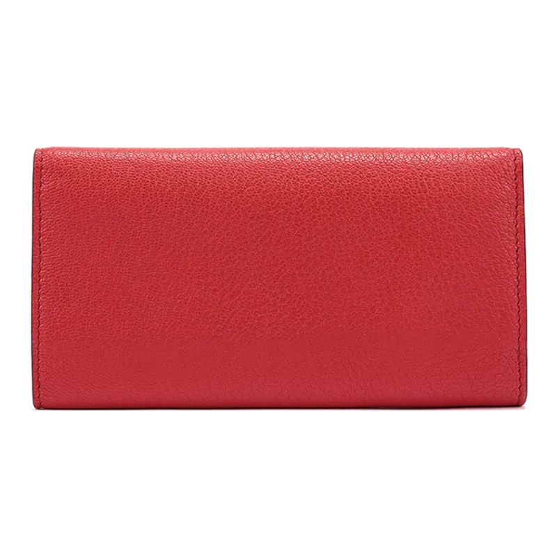 Burberry Leather Wallet Women's Bright Red-2